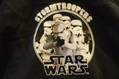 New Disney Star Wars Storm Trooper Kid Hoody Hoodie Black Size Kid XS 4/5 - Image 1 of 4