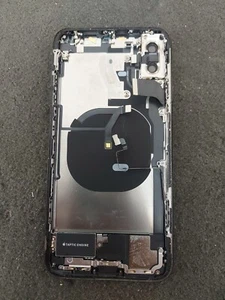Apple iPhone Xs Max 6.5” Rear Housing + Components —BLACK— Grade C (Read Desc) - Picture 1 of 17