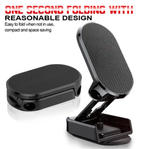 NEW 360° Folding Magnetic Car Phone Holder Foldable Car Phone Mount Alloy 1pc - Picture 1 of 13