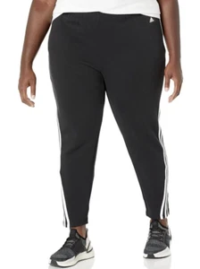 Adidas Future Icons 3 gestreifte Slim Fit Tapered Skinny Damenhose Gr. 4X schwarz - Bild 1 von 10