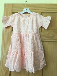 NWT Gymboree eyelet Dress Twirl special Occassion Wedding Easter Girls Pink - Picture 1 of 2