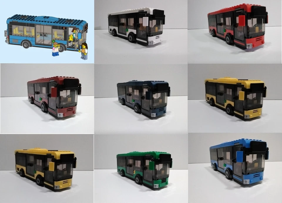 LEGO 60335 City Train Station Bus Only Bag 3-4 - Custom Color Bus - Image 1 of 4