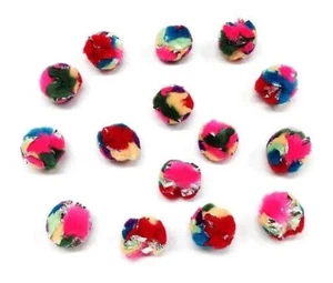 3 COUNT CRINKLE BALLS GO CAT FLUFFY TOYS INTERACTIVE KITTEN CAT PLAY 1 inch MINI - Picture 1 of 8
