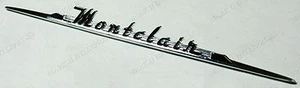 1955 - 1956 Mercury Montclair Chrome Dash Nameplate Script NEW BU-7604460-B - Picture 1 of 1