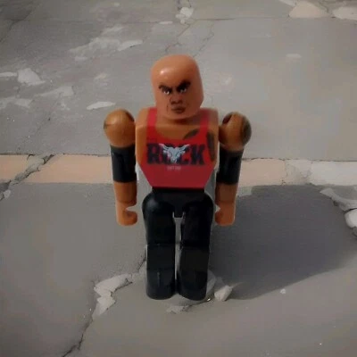 WWE Stackdown The Rock Mini Figure 2.5” C3 Construction WWF WCW AEW Smackdown  - Image 1 of 3