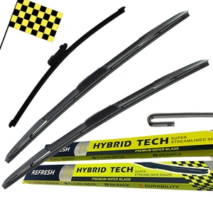Fit Kia Ceed 2012-2017 Hybrid Wiper Blades Front and Rear 26"14"HY-035 12V - Picture 1 of 12