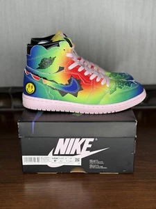 Size 8.5- Jordan 1 Retro OG High x J Balvin Tie Dye - Picture 1 of 7