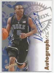 2011-12 FLEER RETRO SKYBOX AUTOGRAPHICS NOLAN SMITH DUKE ROOKIE AUTO SP RARE