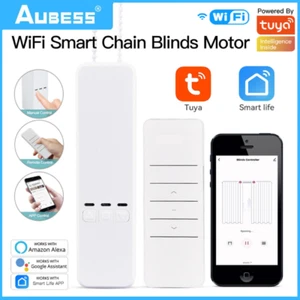 Tuya WiFi Smart Electric Curtain Motor Motorized Chain Roller Blinds Pull Bead A - Picture 1 of 16