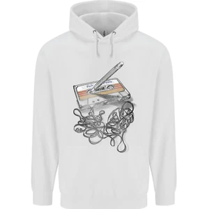 Old School Tape Cassette Music 80s 90s Childrens Kids Hoodie - Picture 1 of 3