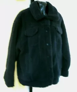 UGG FRANKIE SHERPA TRUCKER JACKE DAMEN GRÖSSE EXTRA SMALL SCHWARZ - Bild 1 von 6