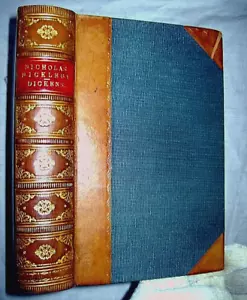 1839 NICHOLAS NICKELBY BY CHARLES DICKENS, 1ST EDITION, 1ST ISSUE. RARE. - Picture 1 of 24