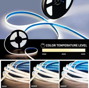 5m COB-LED-Streifenlichter Wasserdicht Innen- Und Außenbeleuchtung - Picture 1 of 30