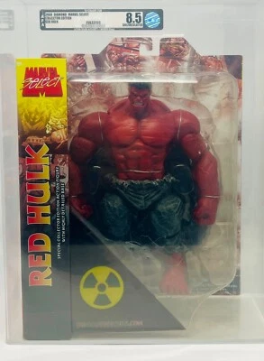 2008 RED HULK AFA UNCIRCULATED 8.5 MARVEL SELECT COLLECTOR EDITION DIAMOND TOYS - Image 1 of 4