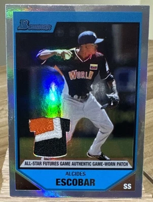 2007 Bowman Draft Futures Game Patches #BDPP90 Alcides Escobar #/99 - Image 1 of 2