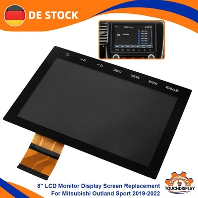 8" LCD Monitor Display Touchscreen 8740A103 Ersatz Für Mitsubishi Outlander Navi - Bild 1 von 4