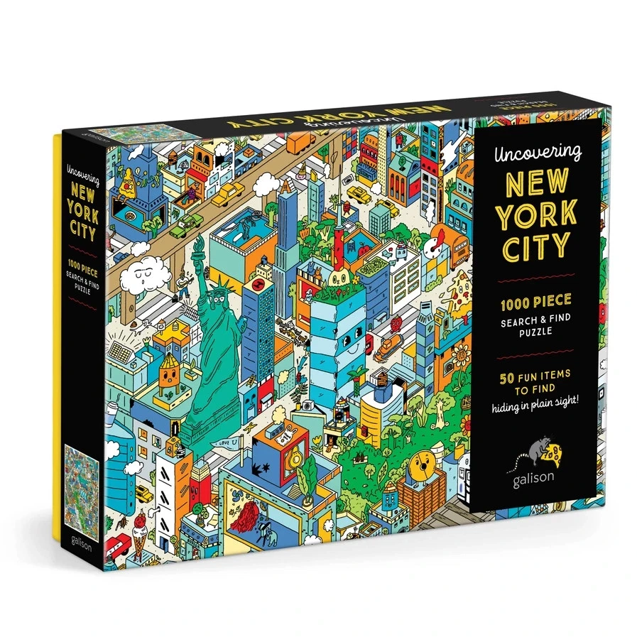 Uncovering New York City 1000 Piece Search & Find Puzzle by galison - Image 1 of 1