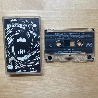 Pigface "Washingmachine Mouth" 1993 cassette tape (Invisible) PLAY TESTED - Image 1 of 4