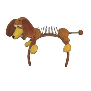 Disney Parks Disney World Brown & Yellow Plush Toy Story Slinky Dog Headband - Picture 1 of 9
