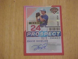 David Shields 2024 Panini Prospect AUTO Rookie 127/199 Kansas City Royals - Bild 1 von 2