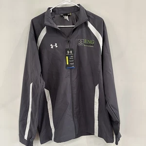 Under Armour Track Jacket Large Lending Gray NEW WITH TAGS - Picture 1 of 9