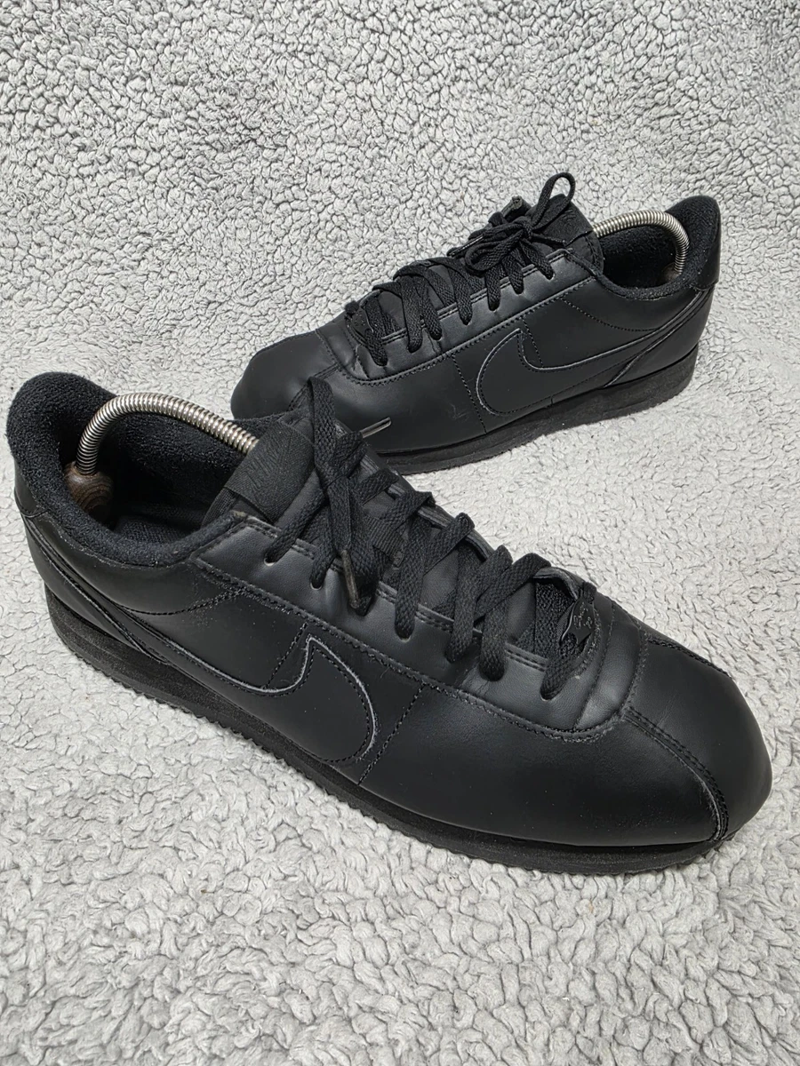 靴 Nike Classic Cortez Leather Triple Black NIKE CLASSIC CORTEZ LEATHER 