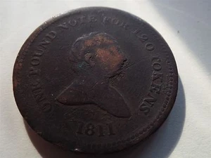 Bilston Twopence Token 1811 Rushbury & Woolley (refn25) - Picture 1 of 1