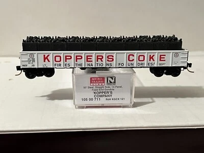 MICRO TRAINS 10500711 105 00 711 KOPPERS COKE 50' STEEL GONDOLA W/ LOAD #121 N - Image 1 of 4
