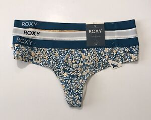 Roxy Cotton Thong 3 pack Multicolor Size L