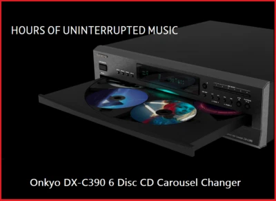 🔴Nice Onkyo 6 CD Carousel Changer Hours Uninterrupted Amazing Music & Remote ✔ - Image 1 of 4