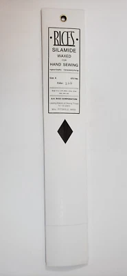 Rice's Waxed Silamide Skeins Hand Sewing Thread 675 Yds, Dark Gray #559 Size A - Image 1 of 4