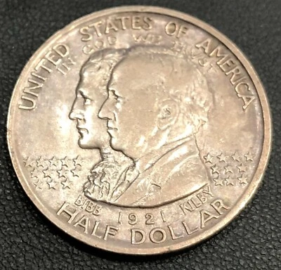 1921 Alabama Centennial Silver Commemorative 50 Cent - Image 1 of 2