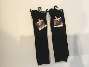 NANETTE LEPORE 6 Pair BLACK Stretch Knit Knee High SOCKS Womens Size 9 -11 NEW - Picture 1 of 3