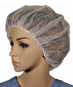 1000 Cellucap Monouso Coronetta K224HNWT Custodia Rete per Capelli a Nido d'Ape 24" Poliestere - Foto 1 di 7