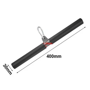 Straight Curl Bar &Grip Cable Pull Down Attachment/Multi Gym Trainer Tension Rod - Picture 1 of 12