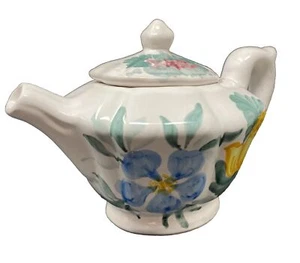 Fortebraccio Ceramiche Dipinto a Mano Italy Hand Painted tea pot with lid - Bild 1 von 12