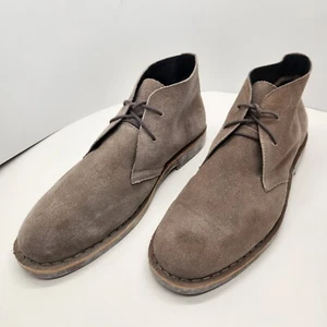 Nordstrom chukka boots men's 9.5M beige cream suede preppy business casual - Picture 1 of 16