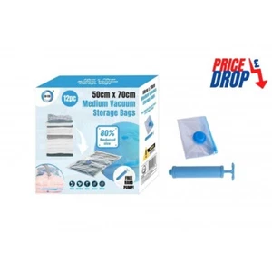 12pc 50cm x 70cm Medium Vacuum Storage Bags easy to store save place uk - Picture 1 of 1