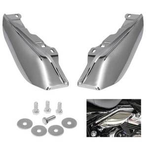 Chrome Mid-Frame Air Deflectors Heat Shield for Harley Touring Road Glide 09-16 - Picture 1 of 12