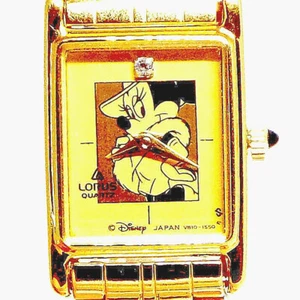 Diamond Seiko Lorus Lady Minnie Mouse 30 Y/Old Vintage Unworn GoldTone Watch $85 - Picture 1 of 5