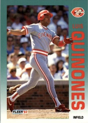 1992 Fleer MLB Luis Quinones #417 - Image 1 of 2