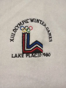 Etonic Sweater Women LARGE 1980 Lake Placid XIII Olympics USA V-Neck Ivory White - Picture 1 of 15
