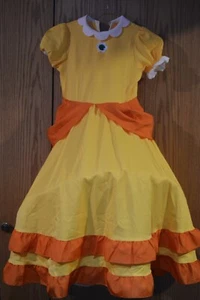 Super Brothers Princess Peach Costume w/hoop- Girls L Halloween & Party DressUp - Picture 1 of 10
