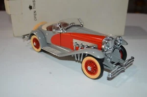 Danbury Mint 1935 Duesenberg SSJ Speedster V-8 Grey/ Red 1:24 Used Excellent - Picture 1 of 6