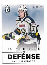 2012-13 Finnish Cardset In the Line of Defense #LD1 Jani Hakanpaa (Dallas Stars)