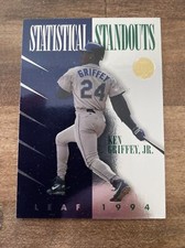 1994 Leaf Ken Griffey Jr Statistical Standouts Insert Card #6 Seattle Mariners 