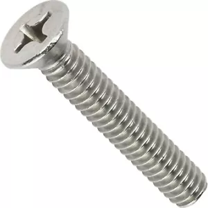 6-32 x 1-1/2 Zoll Flachkopf Maschinenschrauben Kreuzschlitzantrieb Edelstahl Menge 100 - Bild 1 von 7