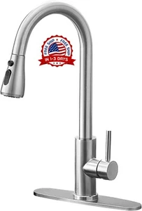 Llave De Agua Para Cocina Con Rociador Extraible Grifos Fregadero Lavamanos Baño - Imagen 1 de 8