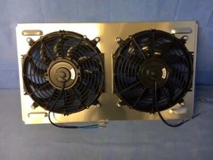 1966 1967 Chevrolet Chevelle Aluminum Shroud with dual electric fans - Picture 1 of 2
