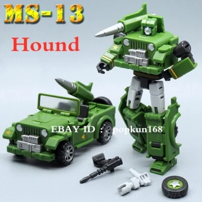 全新 Hound G1 侦探 MFT MS-13 可动人偶 迷你 4 英寸变形机器人 儿童玩具 — 第 1/4 张图片